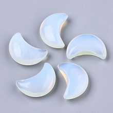 ARRICRAFT Moon Shape Opalite Healing Crystal Pocket Palm Stones, for Chakra Balancing, Jewelry Making, Home Decoration, 30x20.5x9.5mm