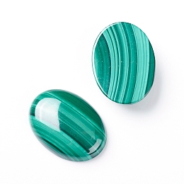 Honeyhandy Natural Malachite Cabochons, Oval, 25x18x5~6mm