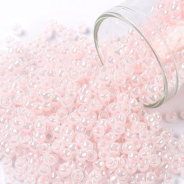 TOHO Round Seed Beads, Japanese Seed Beads, (145L) Ceylon Soft Pink, 8/ ...