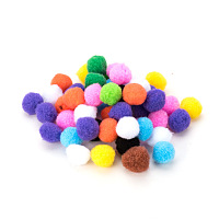 PandaHall Elite 25mm Multicolor Assorted Pom Poms Balls About 500pcs for DIY Doll Craft Party Decoration
