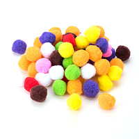 PandaHall Elite 30mm Multicolor Assorted Pom Poms Balls for DIY Doll Craft Party Decoration, about 250pcs/bag