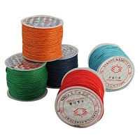 ARRICRAFT 10 Rolls 1mm Waxed Cotton Cord Beading Thread Braided String 25m per Roll for Jewelry Crafting Supplies Mixed Color