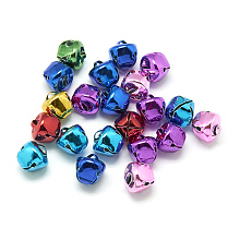 Honeyhandy Iron Bell Charms, Mixed Color, 10mm