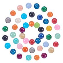 ARRICRAFT 50pcs 16mm Round Imitation Gemstone Acrylic Beads Assorted Colors for Jewelry Making