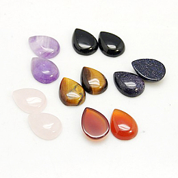 Honeyhandy Gemstone Cabochons, teardrop, Mixed Stone, 14x10x4mm