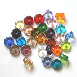 Arricraft Imitation Austrian Crystal Beads, Grade AAA, Faceted, Flat Round, Mixed Color, 8x3.5mm, Hole: 0.9~1mm