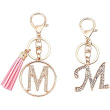 ARRICRAFT 2 Style Letter Keychain Tassel Pendant