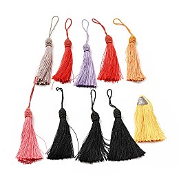 Nylon Tassel Pendant Decoration, Mixed Color, 145~230mm