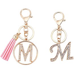 ARRICRAFT 2 Style Letter Keychain Tassel Pendant