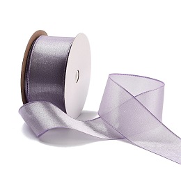 20 Yards Polyester Ribbon, for Gift Wrapping, Lilac, 1-1/2 inch(38mm), about 20.00 Yards(18.29m)/Roll