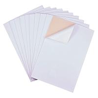BENECREAT 20PCS Velvet (White) Fabric Sticky Back Adhesive Back Sheets, A4 Sheet (8.3" x 11.8"), Self-Adhesive, Durable and Water Resistant, Multi-Purpose, Ideal for Art and Craft Making