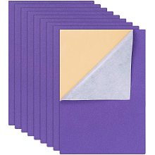 BENECREAT 12PCS Velvet (Blue Violet) Fabric Sticky Back Adhesive Felt Sheet11.5"x15.5", Self-Adhesive, Durable and Water Resistant, Multi-purpose, Ideal for Art and Craft Making