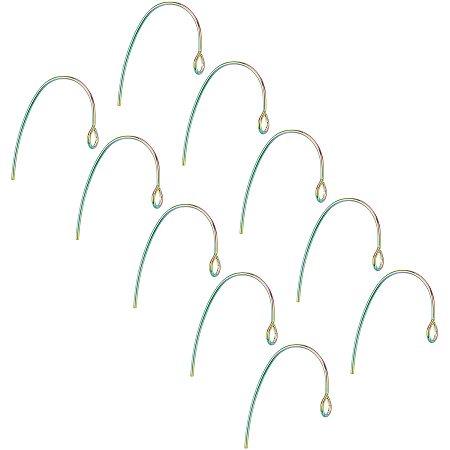 UNICRAFTALE 50pcs Stainless Steel Earring Hooks Stainless Steel Ear Wire Multi-Color Earring Hooks Hypoallergenic Jewelry for DIY Jewelry Making Pin 0.7mm