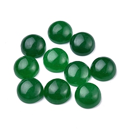 Honeyhandy Natural Malaysia Jade Cabochons, Half Round, 10x4~5mm