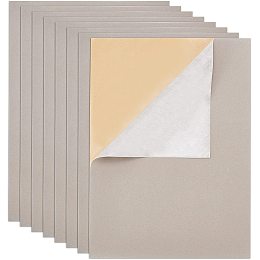 BENECREAT 12PCS Velvet (Antique White) Fabric Sticky Back Adhesive Felt Sheet11.5"x15.5", Self-Adhesive, Durable and Water Resistant, Multi-purpose, Ideal for Art and Craft Making