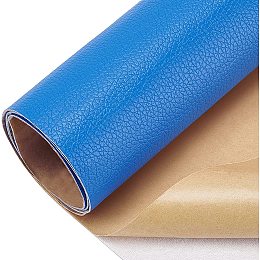 BENECREAT 12x24 Inches(30x60cm) Adhesive Leather Repair Patch for Sofa Couch Car Seat Furniture - RoyalBlue, 0.8mm Thick