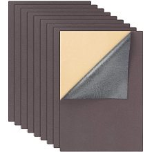 BENECREAT 12PCS Velvet (Dark Gray) Fabric Sticky Back Adhesive Felt Sheet11.5"x15.5", Self-Adhesive, Durable and Water Resistant, Multi-purpose, Ideal for Art and Craft Making