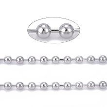 Honeyhandy 304 Stainless Steel Ball Chains, Soldered, with Spool, Stainless Steel Color, 8mm, about 32.8 Feet(10m)/roll