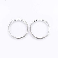 UNICRAFTALE About 200pcs Stainless Steel Links Ring Shape Connector Large Hole Links Metal Material for DIY Jewelry Necklace Bracelet Making 20x0.8mm