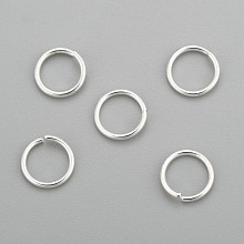 Honeyhandy 304 Stainless Steel Jump Rings, Open Jump Rings, Silver, 20 Gauge, 7x0.8mm, Inner Diameter: 5.4mm