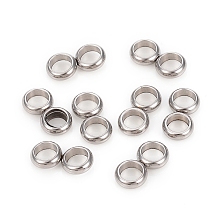 Honeyhandy 201 Stainless Steel Spacer Bars, Double Ring, Number 8 Shape, Stainless Steel Color, 11.8x6x2.4mm, Hole: 4mm