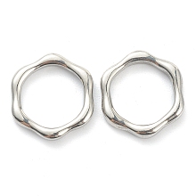 Honeyhandy 304 Stainless Steel Linking Rings, Ring, Stainless Steel Color, 15x13.5x2mm, Inner Diameter: 10.5x10mm