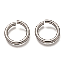 Honeyhandy 304 Stainless Steel Jump Rings, Open Jump Rings, Round Ring, Stainless Steel Color, 20x3mm, Inner Diameter: 14mm