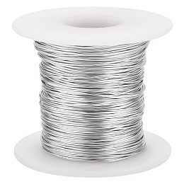 BENECREAT 20 Gauge Aluminum Craft Wire, 262 Feet Bendable Metal Wire Jewelry Wire for Jewelry Making, Sculpting, Bike Modelling Skeleton Crafting Floral Making, Silver