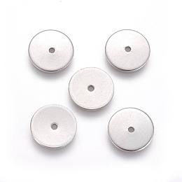 Honeyhandy 304 Stainless Steel Spacer Beads, Disc, Stainless Steel Color, 6x0.7mm, Hole: 1.1mm