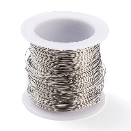 Honeyhandy 316 Surgical Stainless Steel Wire, for Jewelry Making, Stainless Steel Color, 24 Gauge, 0.5mm, about 75.45 Feet(23m)/roll