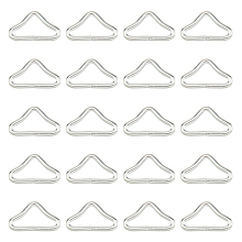 AHANDMAKER Iron Rings, Triangle, Gymnastics Trampoline Accessories, Platinum, 44.5x26x4.5mm, 10pcs/set