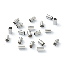 Honeyhandy 304 Stainless steel Spacer Beads, Tube, Stainless Steel Color, 5x3mm, Hole: 2.5mm