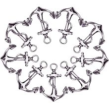 Arricraft 10pcs 5mm Stainless Steel Anchor Pendants Rope Nautical Anchor Charms Jewelry Sailor Pendant for Women Men Crafts Necklaces Jewelry Making