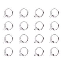 ARRICRAFT 100pcs 304 Stainless Steel Hoop Earrings Lever Back Hoop Earrings fro Earring Making