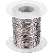 BENECREAT 328 FT 304 Stainless Steel Beading Wire 24 Gauge Jewelry Craft Wire for Jewelry Making, Strapping, Sculpture Frame, Cleaning Brushes Making and Other Crafts Project