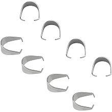 UNICRAFTALE 10pcs 304 Stainless Steel Snap on Bails Ice Pick and Pinch Bails Dangle Charm Clasp Clip 17x17mm Inner Pinch Clip Clasp Bail for Women Men DIY Jewelry Pendant Making 18x19x9mm