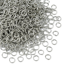 Honeyhandy Iron Open Jump Rings, Round Ring, Platinum, 21 Gauge, 5x0.7mm, Inner Diameter: 3.6mm