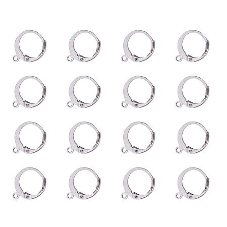 ARRICRAFT 100pcs 304 Stainless Steel Hoop Earrings Lever Back Hoop Earrings fro Earring Making
