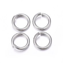 Honeyhandy 304 Stainless Steel Jump Rings, Open Jump Rings, Stainless Steel Color, 13 Gauge, 12x1.8mm, Inner Diameter: 8mm