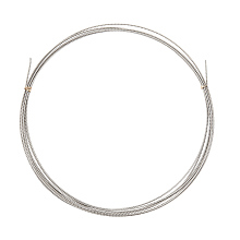 BENECREAT 430 Stainless Steel Wire, Twist Round, for Jewelry Making, Stainless Steel Color, 18 Gauge, 1mm, about 9.84 Feet(3m)/Roll