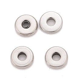 Honeyhandy 304 Stainless Steel Spacer Beads, Donut, Stainless Steel Color, 6x1.5~1.6mm, Hole: 2mm