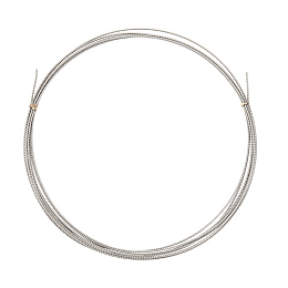 BENECREAT 430 Stainless Steel Wire, Twist Round, for Jewelry Making, Stainless Steel Color, 18 Gauge, 1mm, about 9.84 Feet(3m)/Roll