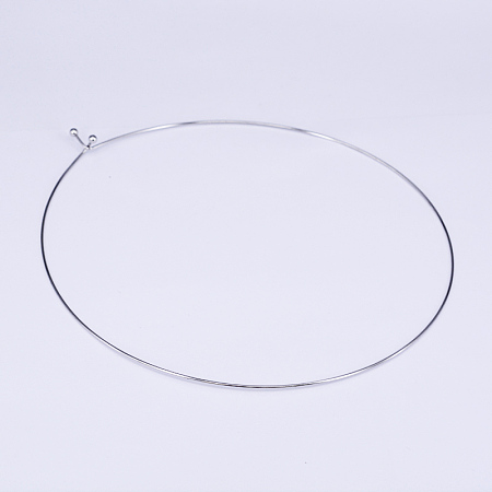 Honeyhandy 304 Stainless Steel Choker Necklaces, Stainless Steel Color, Inner Diameter: 13cm