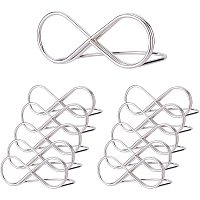 CHGCRAFT 10Pcs Platinum Table Number Holder Stands Wedding Seating Labels Place Card Clips Name Setting Place Card Holders Photo Picture Cards Display Stand for Party 2.87x2.26x1.06inch