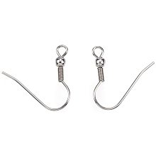 ARRICRAFT 100pcs Metal Earring Hooks Ear Wires Jewelry Connector for Earring Designs Jewelry Making, Hole: 2mm