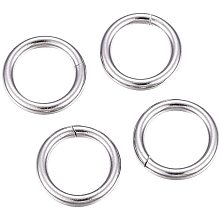 UNICRAFTALE 200pcs Stainless Steel Jump Ring Close But Unsoldered Jump Rings Metal Hoop Connectors for Bracelet Jewelry Making 14x2mm, Inner Diameter 10mm