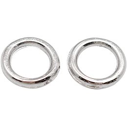 ARRICRAFT craft 500pcs Alloy Closed Jump Rings O Ring Platinum Soldered Split Rings Metal Connector Loops for Chainmail DIY Jewelry Keychain Making 7x1mm, Hole 4.5mm