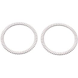 UNICRAFTALE About 50pcs 304 Stainless Steel Linking Rings Silver Tone Connecting Ring Hoop for DIY Jewelry Making 35x1mm, Inner Diameter 29mm