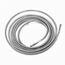 Honeyhandy Steel Memory Wire, for Collar Necklace Making, Long-Lasting Plated, Necklace Wire, Platinum, 12 Gauge, 2mm