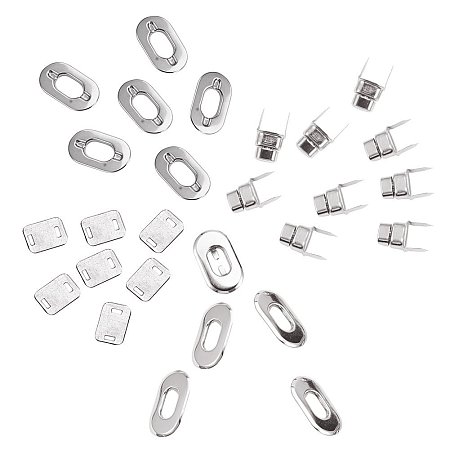 NBEADS 10 Sets Iron Platinum Purse Twist Turn Locks Clasp Lock for DIY Handbag Suitcase Purse Closures Hardware